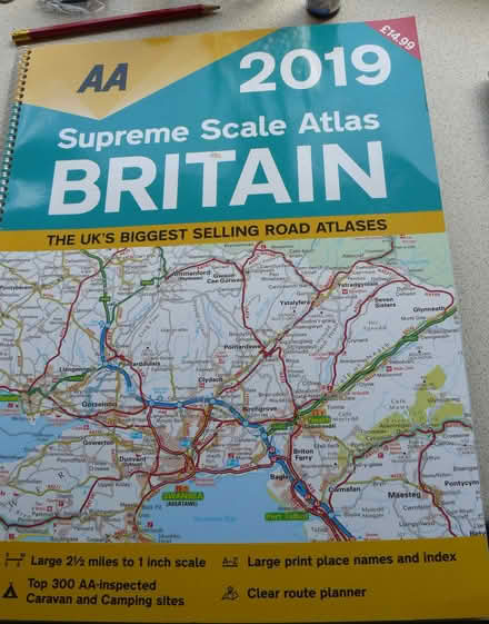 Photo of free 2019 AA supreme scale road atlas of Britain (Kempsey WR5) #1