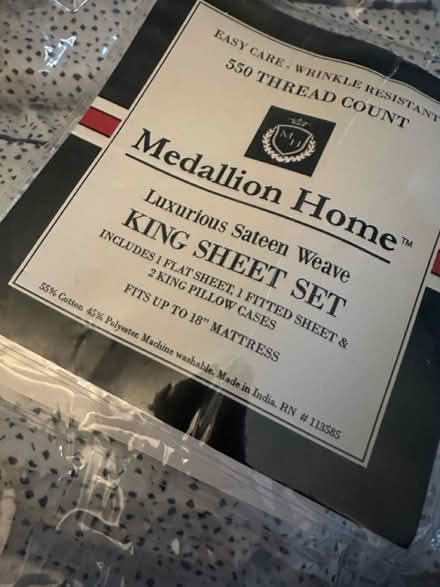 Photo of free King Sized Sheets w/2 Pillowcases (Malden) #3