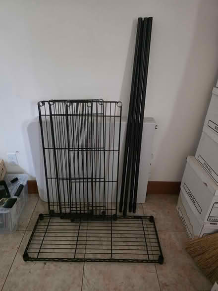 Photo of free Black wire shelves (Central District/Madrona) #1