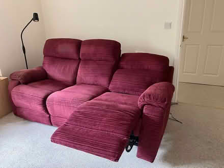 Photo of free Three Seater Sofa and foot stool (Dublin 4) #2