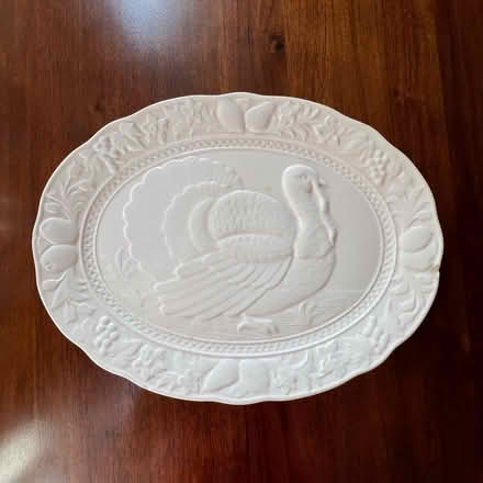 Photo of free White Ceramic Turkey Platter (Girard Estates South Phila) #1