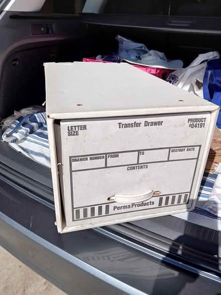 Photo of free File drawer, letter size, cardboard (Ortega Park, Sunnyvale) #1
