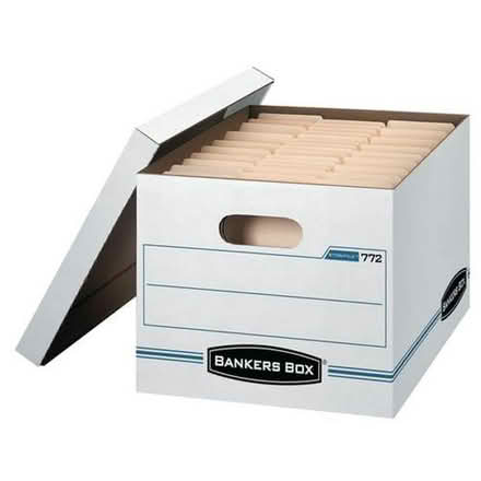 Photo of banker boxes (L5L 5P5) #1