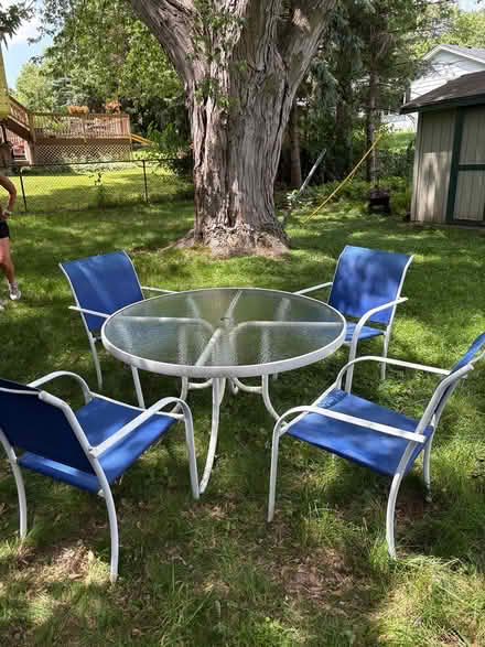 Photo of free Patio table and chairs (Plymouth) #1
