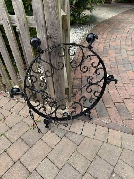Photo of free Medieval Reproduction Black Iron Chandelier - Candle Style (TN25) #1