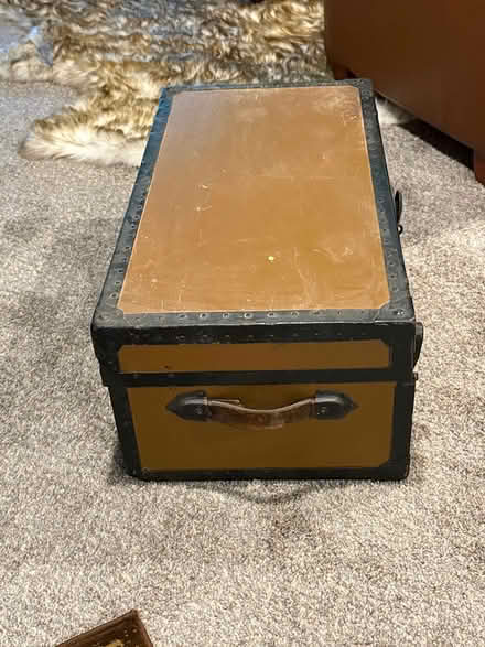Photo of free Vintage Army trunk (Kintnersville) #2
