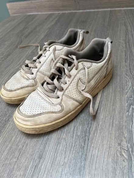 Photo of free Pair of White Nike Trainers. Size 6. Decent condition (Southsea PO4) #1