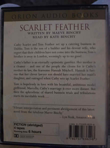 Photo of free Maybe Binchy Scarlet Feather audio (Frimley) #2