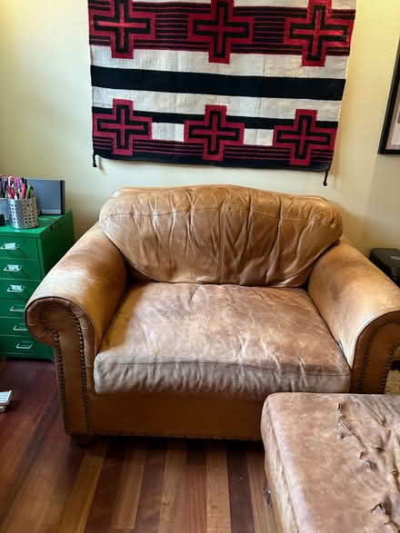 Photo of free Beautiful leather chair and a half (Portland Forest Heights) #3