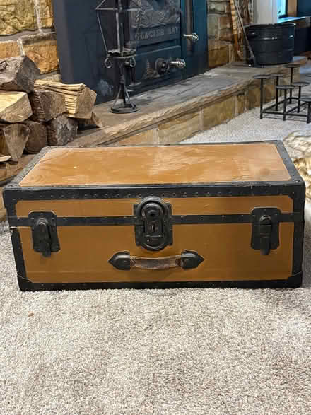 Photo of free Vintage Army trunk (Kintnersville) #1
