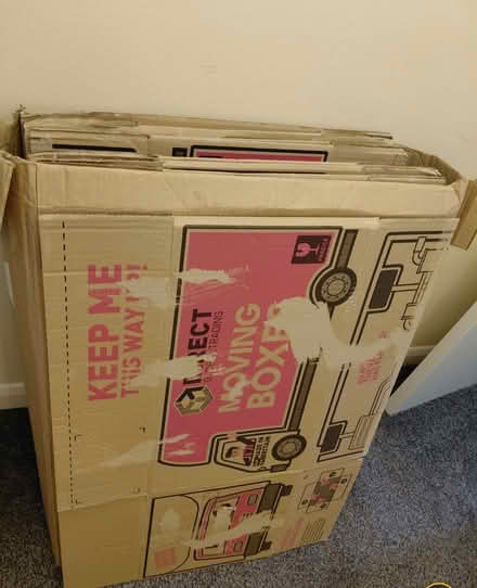 Photo of free 11 cardboard packing boxes approx 50x29x29 cm (Hampton Hill TW12) #1