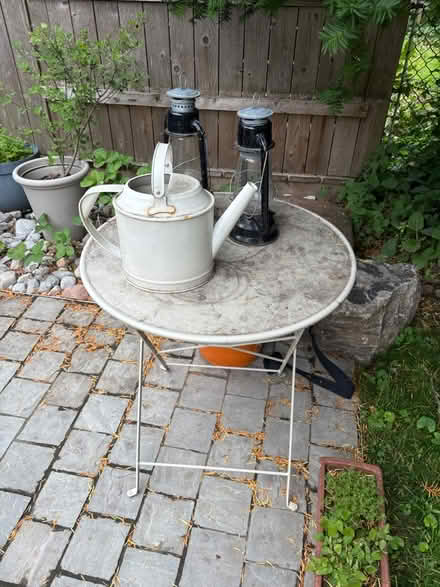 Photo of free IKEA metal table (Coxwell and Danforth) #1