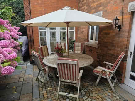 Photo of free Patio table chairs cushions (Glasnevin) #1