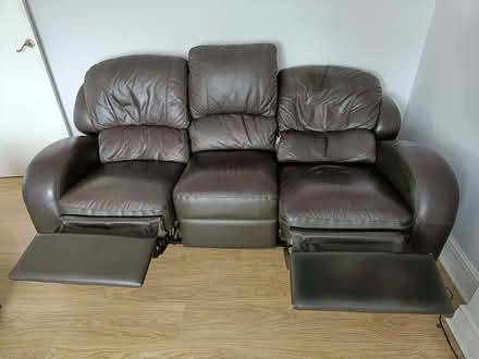 Photo of free Leather recliner sofa (Welling DA16) #2