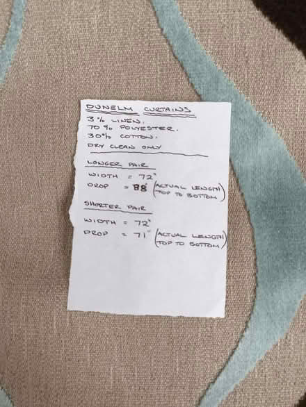 Photo of free Curtains, two pairs (Corfe Mullen BH21) #3