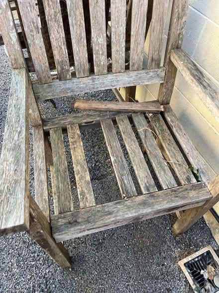 Photo of free Two broken wooden chairs (Weston Park) #2