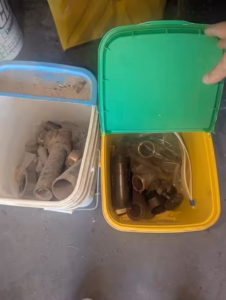 Photo of free Two tubs of steam heating parts (Town Center) #1