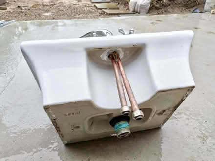 Photo of free Rectangular surface mount basin and mixer tap. (AB15) #1