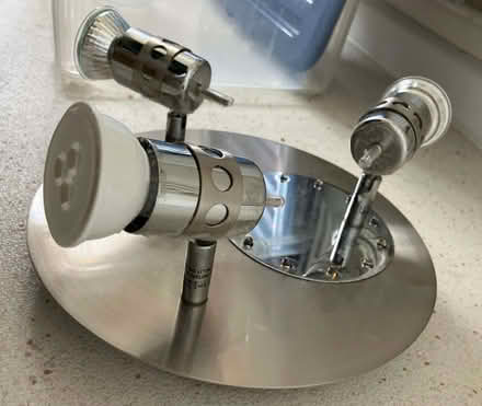 Photo of free Ceiling light fitting - 3 x GU10 adjustable, 12 x mini LEDs (Edenbridge TN8) #1