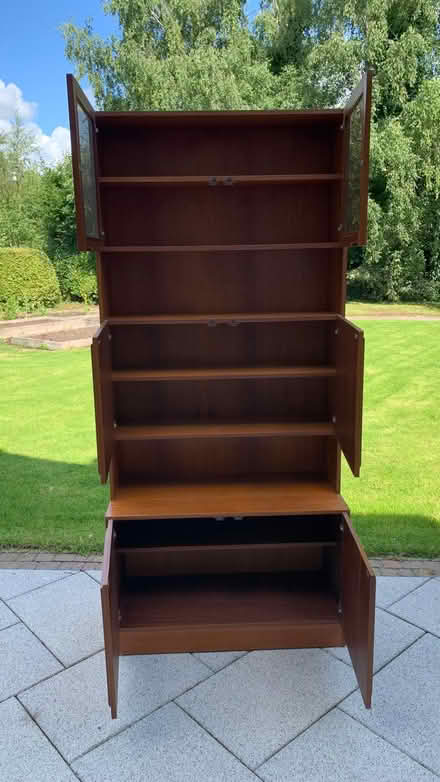 Photo of free Tall wooden cabinet / bookcase (Bodenstown, Co. Kildare) #2