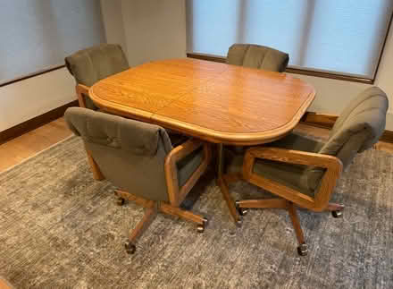 Photo of free Wooden table and four chairs (North of Cass and 75th) #1