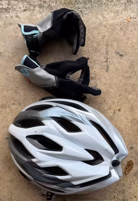 Photo of free Ladies cycling helmet and gloves (Beaconsfield HP9) #1