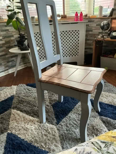 Photo of free Heavy solid wood chair (Bedfont) #1