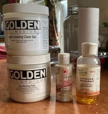 Photo of free painting gel mediums etc (Camb/Watertown/Belmont line) #1
