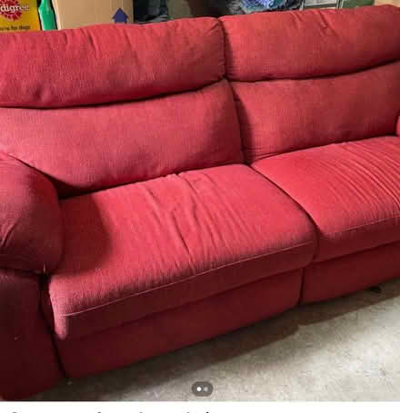 Photo of free 3 seater sofa and armchair (Great Edstone YO62) #2