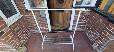 Photo of free Clothes rack, white (TW7) #2