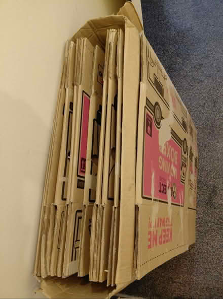 Photo of free 11 cardboard packing boxes approx 50x29x29 cm (Hampton Hill TW12) #2