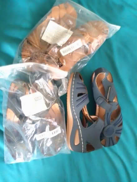 Photo of free 3 pairs women's sandals new 6 - 7 (Biggleswade) #1