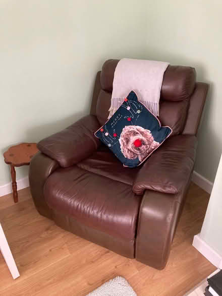 Photo of free 2 recliners. 1 real leather sofa (Bedford.) #3