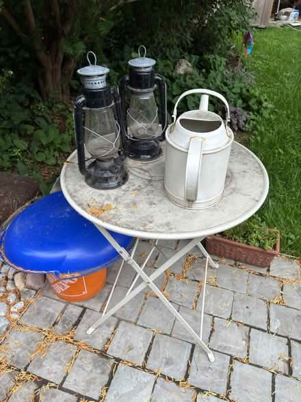 Photo of free IKEA metal table (Coxwell and Danforth) #2