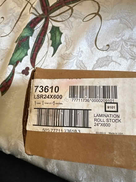 Photo of free Roll of Lamination (Maple Lawn) #1