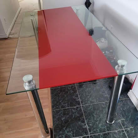 Photo of free Glass table (Lawrence/Midland area in Scar.) #2