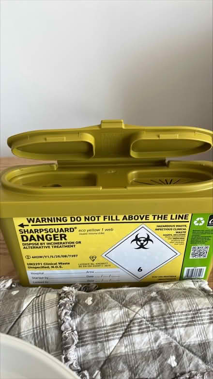 Photo of free new sharps box for needles- Kempston #1