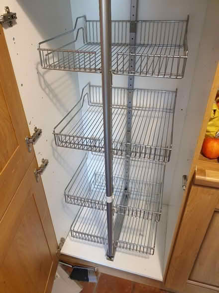 Photo of free Metal storage rack on rollers (BS15) #1