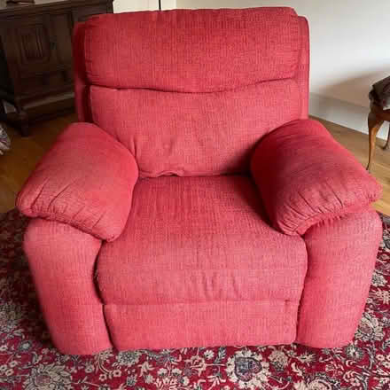 Photo of free 3 seater sofa and armchair (Great Edstone YO62) #1