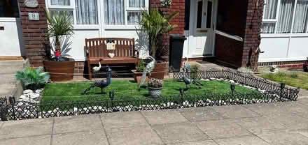 Photo of free 18 plastic lawn edging panels (9 Beechfield Close B62) #1