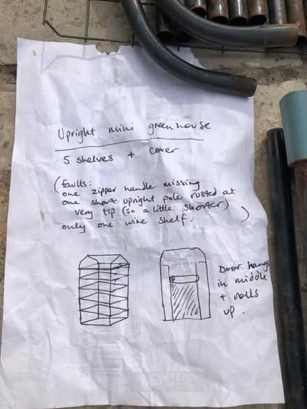 Photo of free Upright mini greenhouse with cover (OX4 Iffley) #2