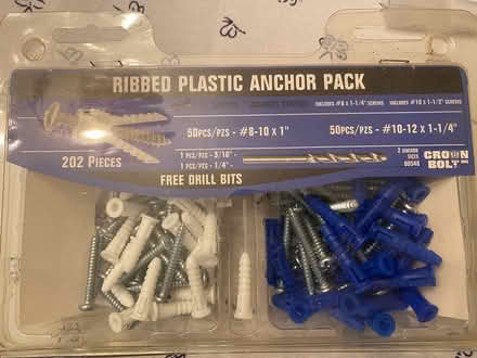 Photo of free Plastic dry wall anchor pack (pleasanton downtown) #1
