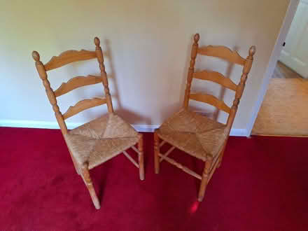 Photo of free Two straw chairs (GU10) #1