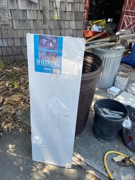 Photo of free single white shelf (Los Altos Hills) #1