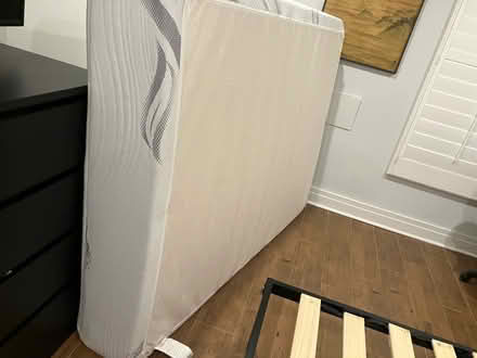 Photo of free Full size mattress and bed frame (Eckington) #3