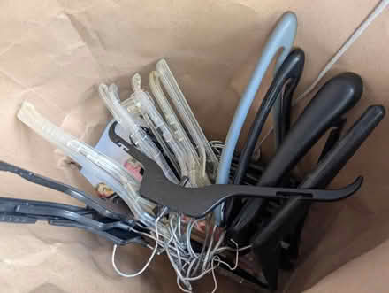 Photo of free Plastic & wood hangers (Downtown Oak Park) #4