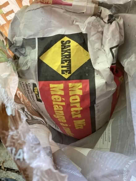 Photo of free Sakrete Mortar Mix (1, almost-full) (Ashdale, S. of Gerrard Library) #1