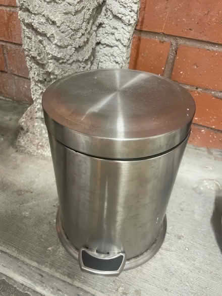 Photo of free 3 Different metal trash cans w/ lid (Westwood) #3