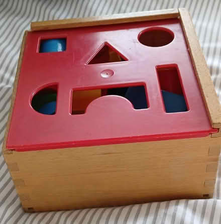 Photo of free Toddler wooden shape sorter set (South Croydon CR2) #1