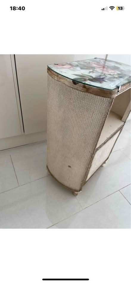 Photo of free Lloyd loom chair and Bedside unit (Ch43 Noctorum) #2